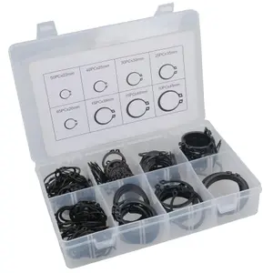 External Circlip / Snap Retaining Ring Assortment Set 250pc 20mm - 45mm AST20