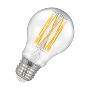 Crompton Lamps Ultra-Efficient LED GLS 3.8W E27 A-Class Warm White Clear (60W Eqv)