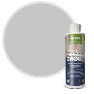 Stonecare4U - Perfect Grout Colour Sealer 237ml (Light Grey) Restore & Renew Old Kitchen, Bath, Wall & Floor Grout