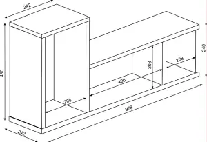 Floating Wall shelf 1350 Trasman