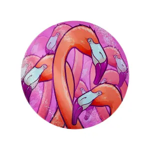 Grindstore Flamingo Frenzy Gl Circular Chopping Board Purple/Red (One Size)