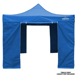 Side Walls Door & Windows for 3x3m Pop-Up Gazebo - BLUE - Garden Party Tent