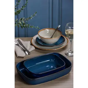 Mason Cash Reactive Blue Rectangular Baking Dishes (set of 2) (Set of 2)