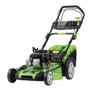 51cm 171cc 4-Stroke Petrol Lawnmower - Hand-Propelled Manual Grass Cutter Mower