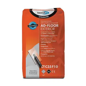 Bond It AD-FLOOR EXTERIOR 2-50mm depth Latex Self Leveling Compound - Grey 20kg