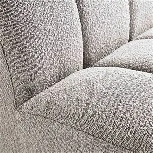 Granvia Taupe Boucle Modular Sofa, 3-Seater Curved Sofa - Daals - Sofas