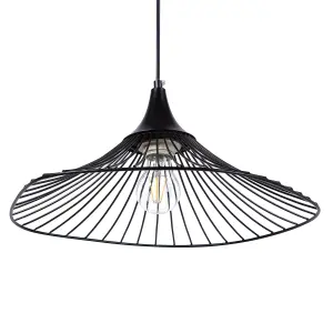 Metal Pendant Lamp Black MAZARO