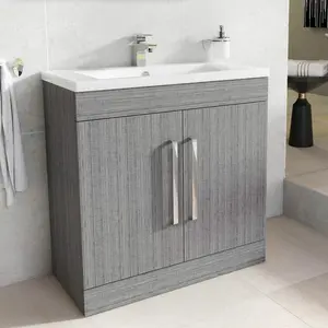 Whitfield 800mm Single Bathroom Vanity with Integrated Ceramic Basin