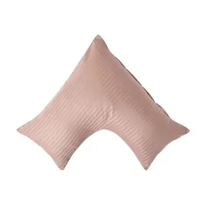 Homescapes Taupe Beige Egyptian Cotton Super Soft V Shaped Pillowcase 330 TC