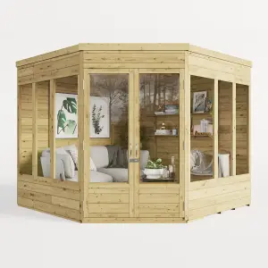 BillyOh Picton Corner Summerhouse - Pressure Treated - 8x8