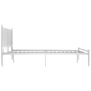 Berkfield Bed Frame White Metal 180x200 cm 6FT Super King