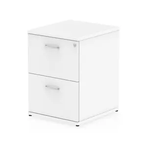 Impulse 50cm Wide 2 -Drawer File Cabinet White