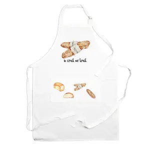 Purely Home Food Pun Novelty Kitchen Apron - Cooking & Baking Gift - In Crust we Trust