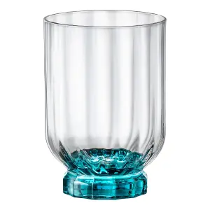 Bormioli Rocco - Florian Double Whisky Glasses - 375ml - Blue - Pack of 6