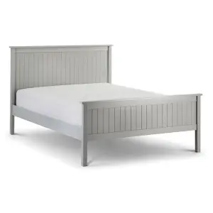 New England Dove Grey Lacquer Bed Frame - King Size 5ft (150cm)