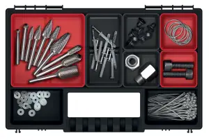 DIY Organiser STORAGE CASE Small Parts Carry Tool Box Screws Craft Mobil Fishing Model 2