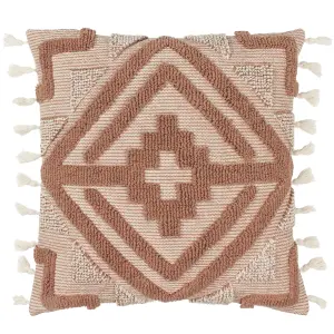 furn. Kalai Geometric Tufted Feather Filled Cushion