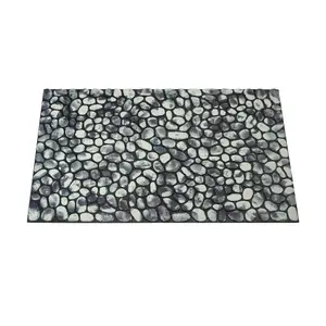 Nicoman Stone Pattern Doormat 60 x 40cm - Grey