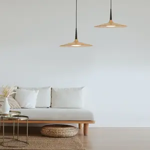 Luminosa Ter LED Pendant Lamp 12W 1120Lm 3000K Wood