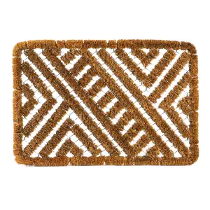 Nicola Spring - Coir Scraper Door Mat - 60 x 40cm - Natural