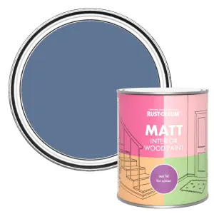 Rust-Oleum Blue River Matt Interior Wood Paint  750ml