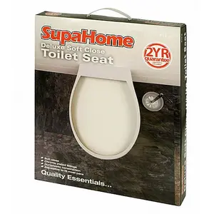 SupaHome Deluxe Soft Close Toilet Seat White (One Size)