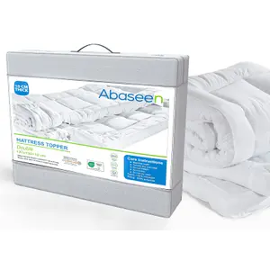 Abaseen 4 Inches Mattress Topper Double Bed 137x190x10cm Double Mattress Topper 10cm Unveil the Bliss, Embrace the Comfort