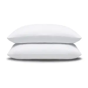 Slumberdown Cosy Nights Pillows 2 Pack Medium Support Front Sleeper Pillows for Neck Pain Relief Comfortable 48x74cm