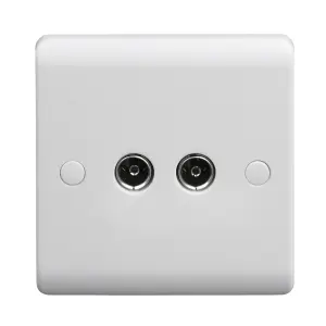 LAP Wall-mounted TV socket Gloss White