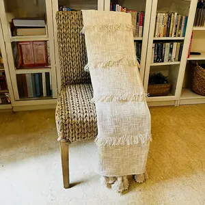 Coco Woven Throw - Cotton - L130 x W170 x H1 cm - Off White