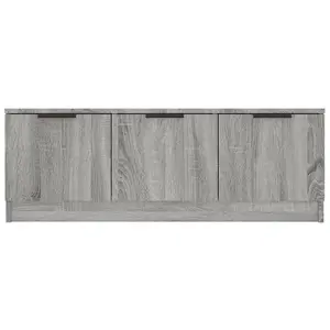 vidaXL TV Cabinet Grey Sonoma 102x35x36.5 cm Engineered Wood