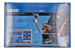 Laser Tools 8802 52pc Low Profile Bit & Socket Set