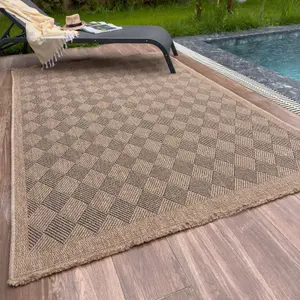 Nature Collection Outdoor Rug in Dark Grey  5300DG