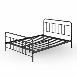 Farnham Farmhouse Metal Bed Frame with Headboard Super King (6')