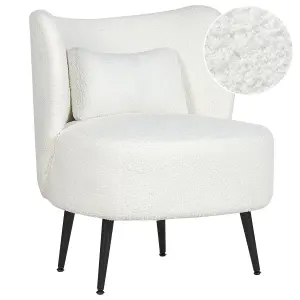 Beliani Retro Armchair OTSBY Boucle Cream