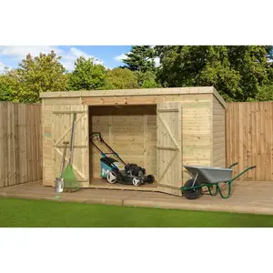 10 Ft. W x 5 Ft. D Shiplap Pent Wooden Shed