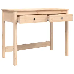 Berkfield Desk with Drawers 100x50x78 cm Solid Wood Pine