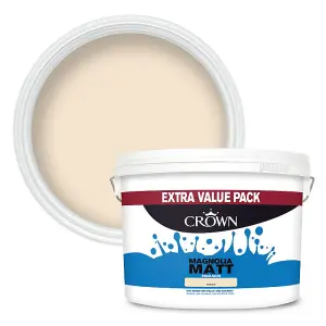 Crown 7.5L Matt Emulsion Paint Magnolia