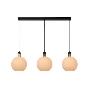 Lucide Julius Modern Bar Pendant Light - 3xE27 - Opal