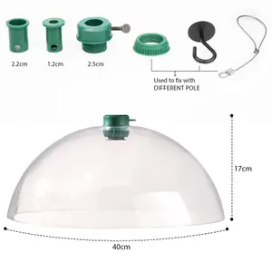 Bird Feeder Station Baffle Dome Stop Squirrel Stealing Bird Feed Guard