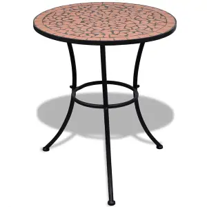 Berkfield Bistro Table Terracotta 60 cm Mosaic