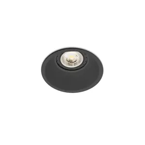 Luminosa Gas Black Recessed Downlight, GU10