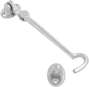 Cabin Hook Silent Pattern 150mm (6 Inch) Satin Chrome, Pack of 1