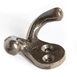 Hammer & Tongs - Double Coat Hook - W50mm x H35mm - Raw