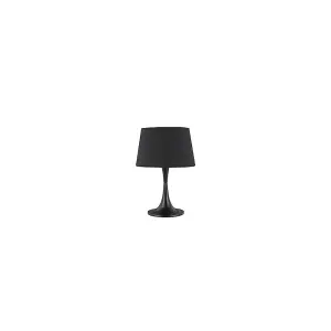 Luminosa London 1 Light Large Table Lamp Black, E27