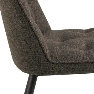 Brooke Dining Chair in Taupe Fabric