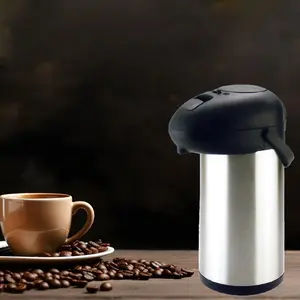 Belfry Kitchen 5l Pump Action Airpot Flask Tea Coffee Carafe Stainless Steel Air Pot Suitable For Hot And Cold Drinks Jug