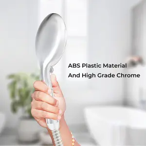 Geepas Shower Head - 3 Function Hand Shower, Lightweight Design, Chrome Design