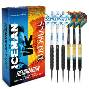 Peter Wright Snakebite v Gerwyn Price Iceman DWC Brass Darts Set