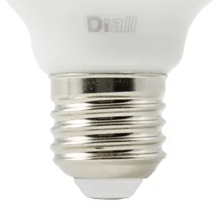 Diall E27 9.5W 1055lm White A60 Warm white LED Light bulb